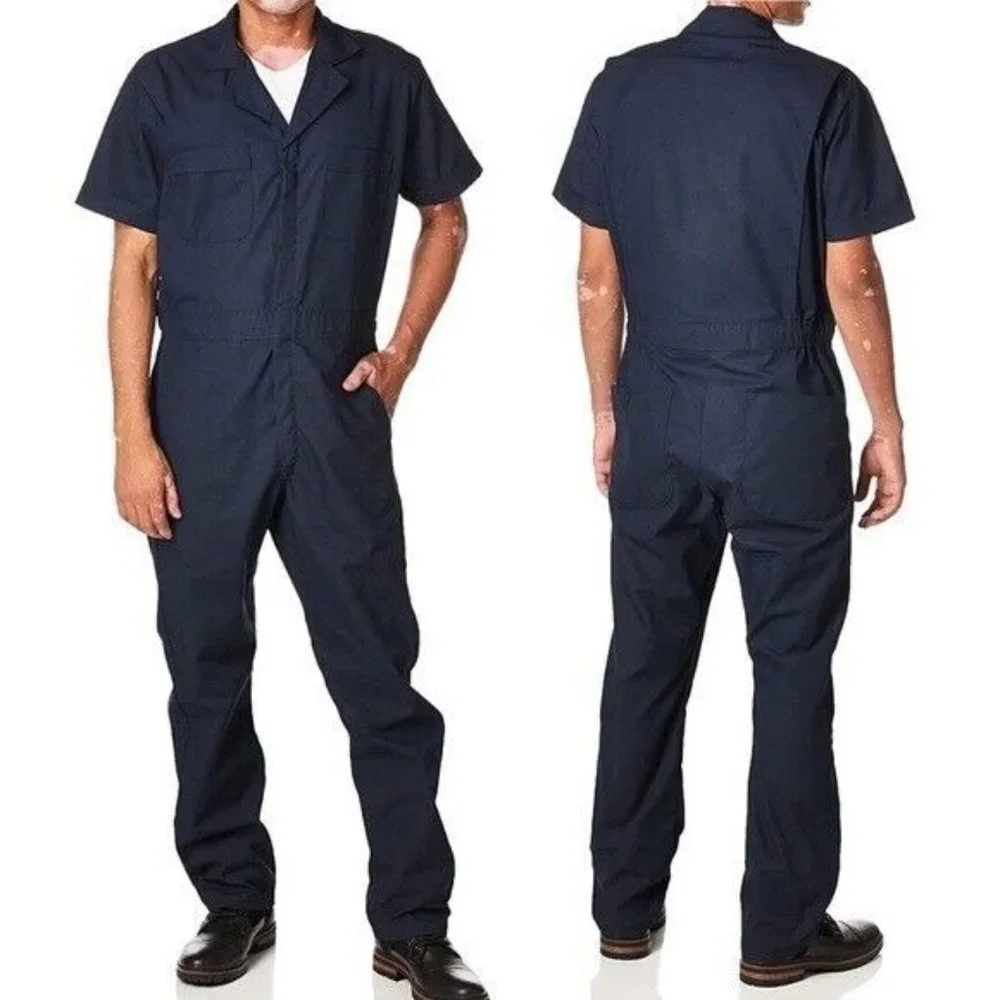 🌻NEW Red Kap Men's Navy Blue Twill Coveralls SpeedSuit Size Medium Regular